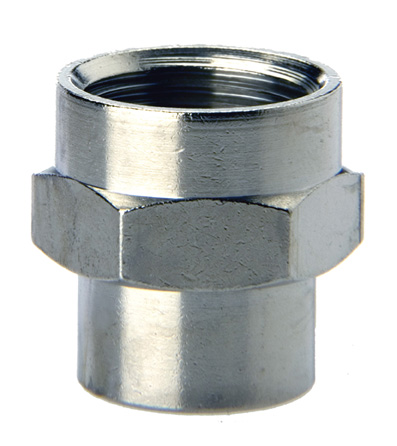 3/8 x 1/2" BSPP FEMALE REDUCER - 2553 3/8-1/2 - DISCONTINUED 
